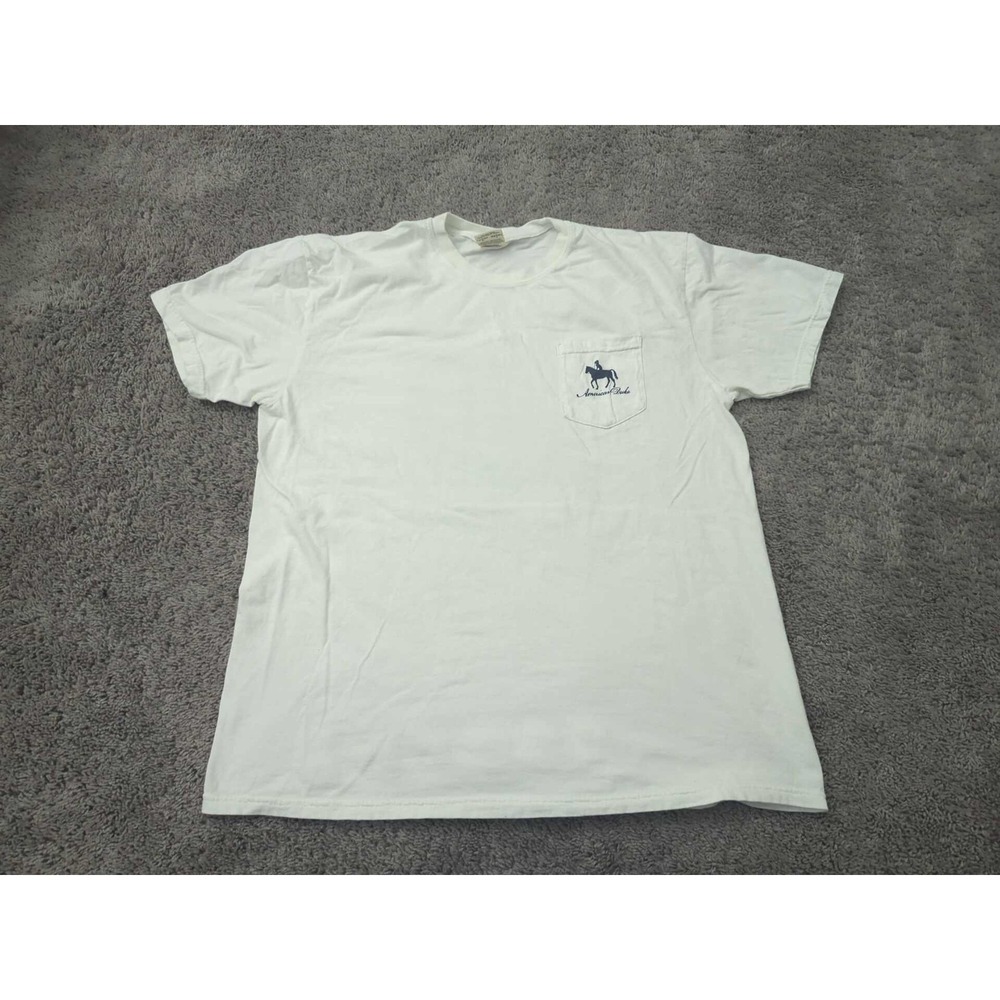 American Duke's Fine Bourbon Whiskey Dog Pocket T-Shirt Men's White XL Comfort
